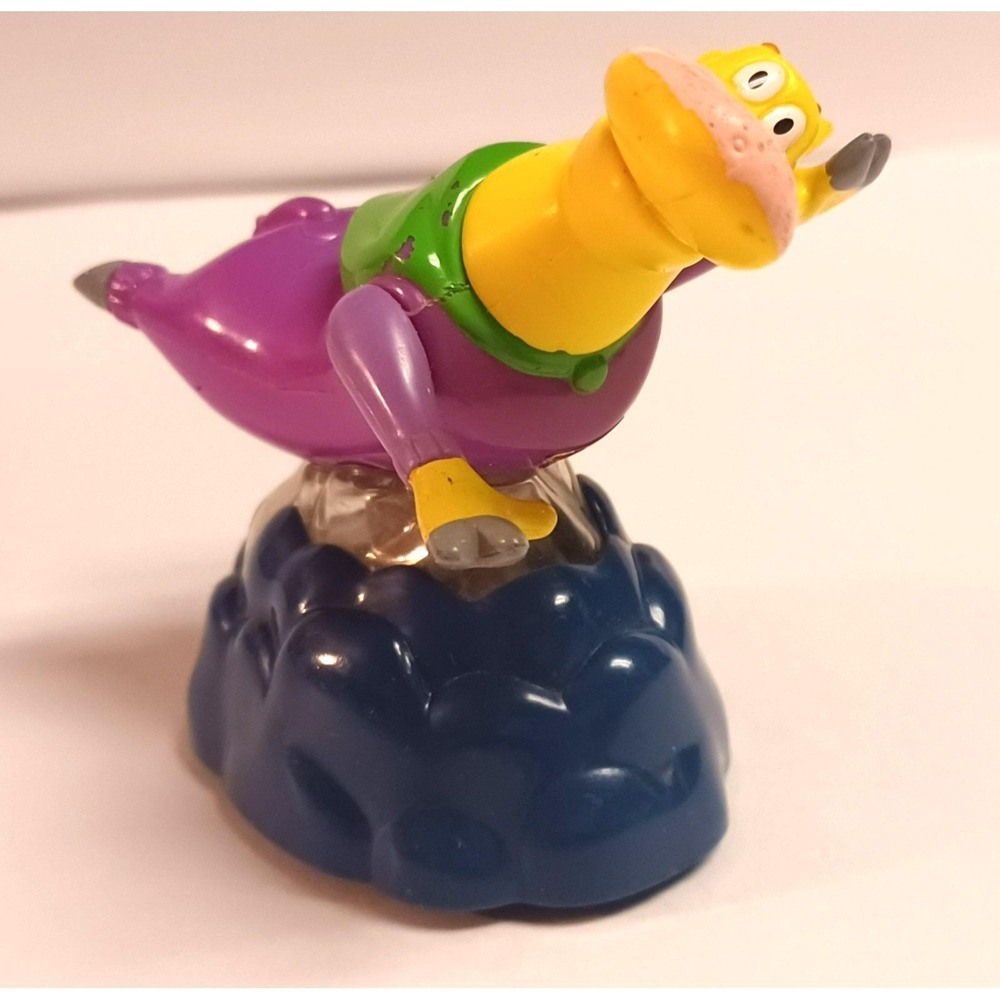 1998 Burger King Cartoon Network Cow and Chicken Super Cow Toy Figure Roll Along